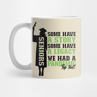 Pandemic Graduation | Black And Green Text Funny Graduation Mug